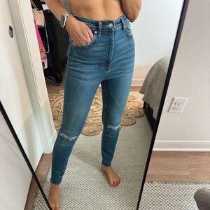 High rise Zara skinny jeans